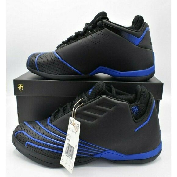 NWB Adidas Mens Size 7.5 TMAC 2 Restomod Black Blue Basketball Shoes‎ FX4992 main image 7